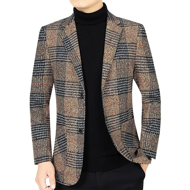 Classic Men's Plaid Blazers
