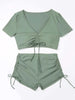Sexy Drawstring Bikini Set -Swimwear