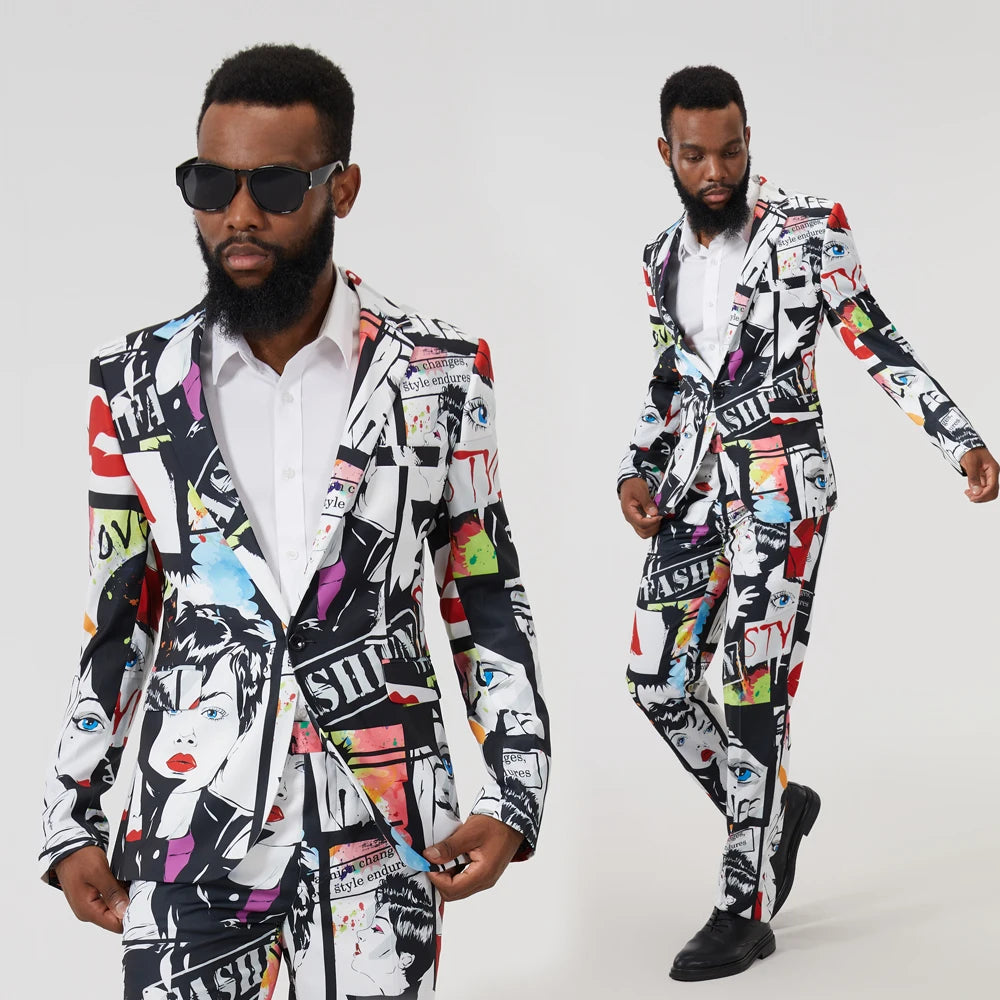 Men's Limited Edition Graffiti Suit