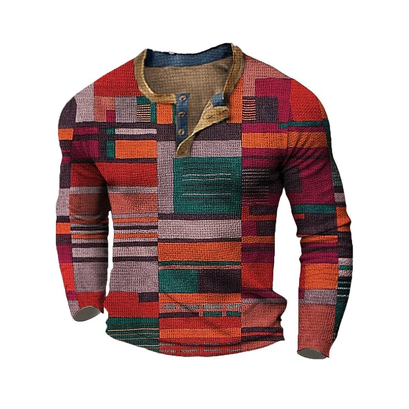 Casual Long Sleeve Men's Polo