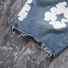 Kapok Denim Embroidered Jeans Shorts