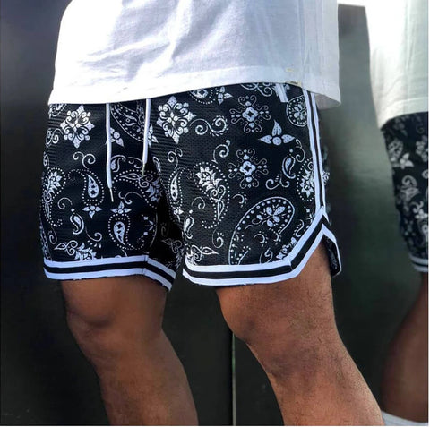 Camouflage shorts Print Splicing