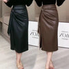 Winter Women’s High Waist Midi Skirt