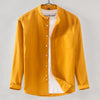 Men's pure cotton long-sleeved shirt