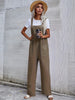 Women Straps Jumpsuit Summer Solid Color Wide Leg Pants Bib Overalls With Pocket Casual Loose Sleeveless Famale Jumpsuits Sales