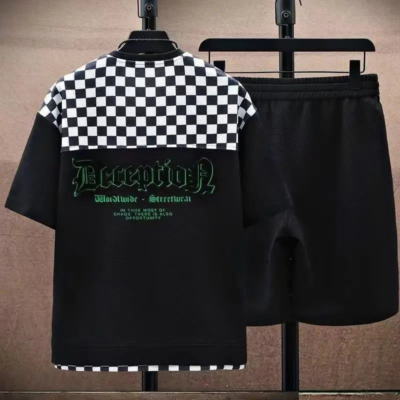 Men's Summer Hip Hop Tracksuit: Fresh Prints, Cool Comfort