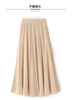 Women's 100% Mink Cashmere High-Waisted Pleated Skirt