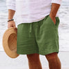 Men's summer cotton shorts (with drawstring elastic)
