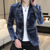 Men's Gold Velvet Blazer