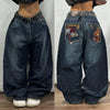 Y2K Multi-Pocket Loose Wide-Leg Jeans