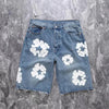 Kapok Denim Embroidered Jeans Shorts
