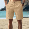 Men's Linen Casual Beach Shorts