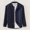 Men's pure cotton long-sleeved shirt