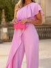 Women Casual Straight Fashion Jumpsuits Summer Holiday One Off Shoulder Loungewear Ladies Playsuits Streetwear