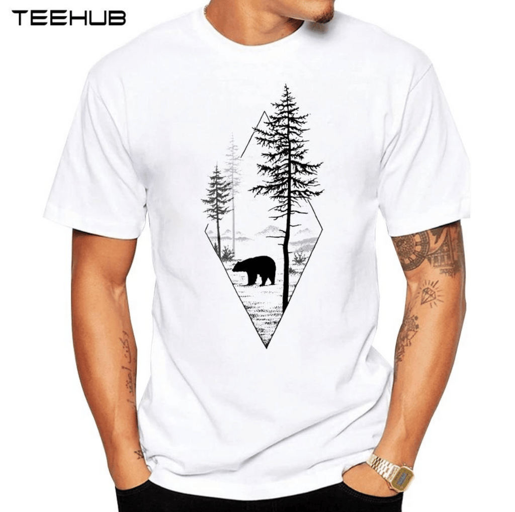 TEEHUB Men's Animal Print Tee