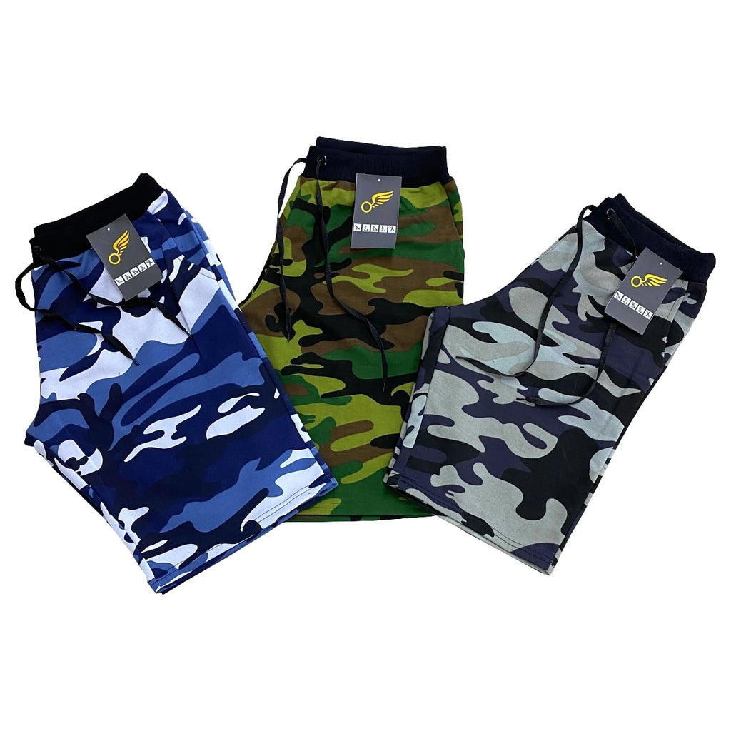 Camouflage Sweatshirt Shorts
